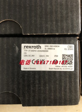 力士乐放大器R901439034 VT-MSPA1-22/A5/000/000德国液压品牌