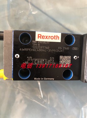 力士乐伺服阀R901382317 4WRPEH6C4B04L-3X/M/24A1德国产Rexroth