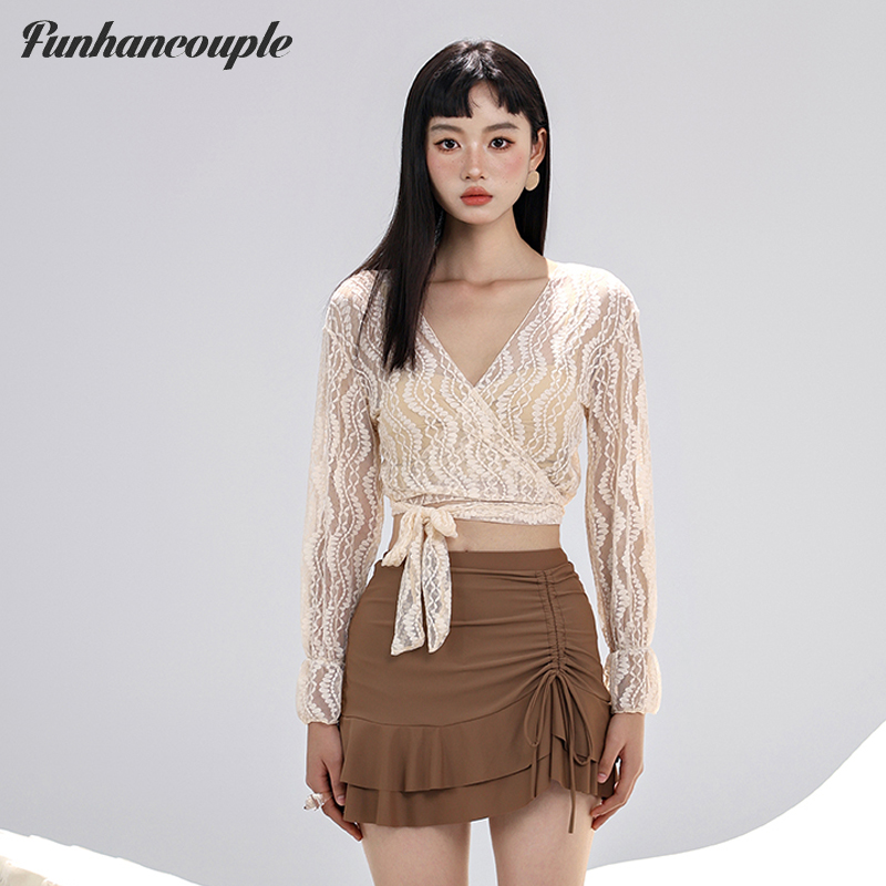 泳衣女度假温泉分体泳衣