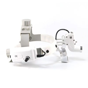 思科达放大镜牙科材料头盔式头戴LED聚光灯2.5倍/3.5倍清晰可充电