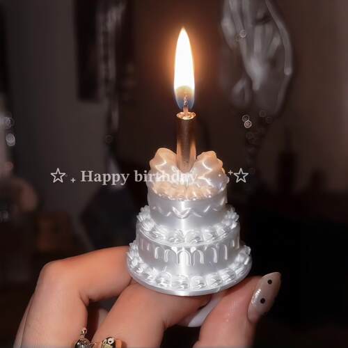 蜡烛蛋糕戒指ins风生日首