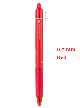 Japanese Pilot FriXion Ball Knock Gel Pen 0.7 mm Blue/Black