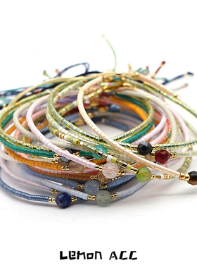 ins'波西米亚彩色米珠手链