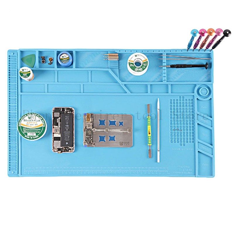 newest s-180 55*35 cm bga heat insulation silicone soldering