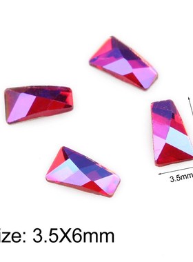 Hot sale Red AB coating Shaped Rhinestone 22 styles Crystals