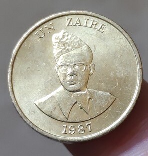 21mm Zaire 1987 ,100% Real Genuine Comemorative Coin,Origin
