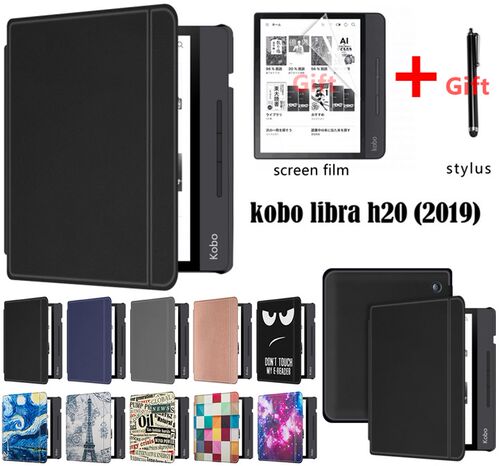 Gligle magnet auto-sleep/wake E-book case for KOBO Libra H2O