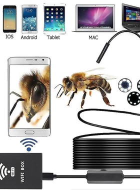 F140 WiFi Endoscope HD 1600*1200P 8 LED 8mm Lens Industrial