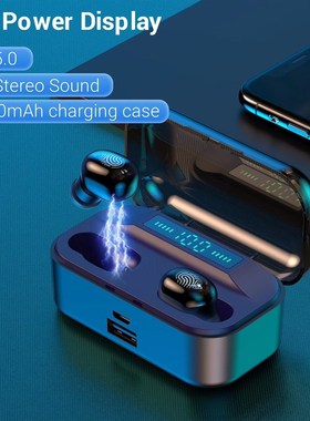 New 3300mAh Bluetooth Earphones Wireless Headphones Touch C