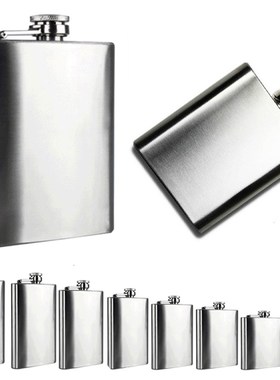 *Stainless Steel Hip Flask Flagon High Quality Portable Wine