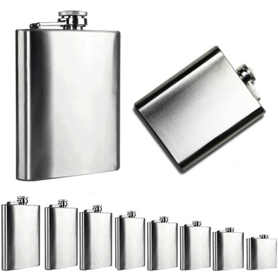 *Stainless Steel Hip Flask Flagon High Quality Portable Wine