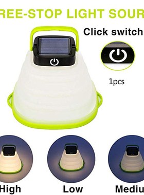 Solar Portable Led Camping Lantern Lights Outdoor Rechargea
