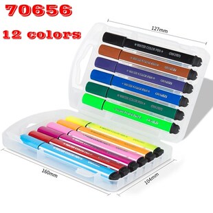 Deli 70656 Triangular shaped Water color Pen Set Primary Sch