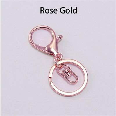 5pcs/Lot 30mm Key Ring Long 68mm With Lobster Clasp Jump Rin