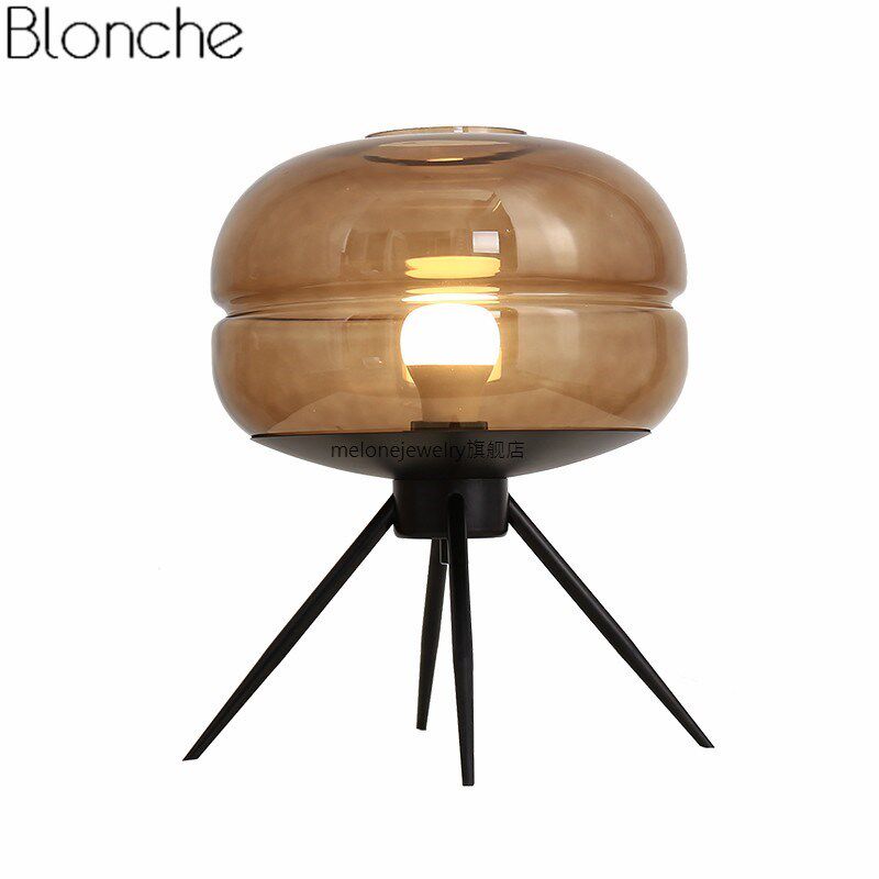 Postmodern Glass able Lamp Led Desk Stand Lights for Living