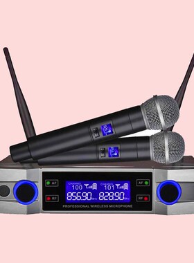 Finlemho Wireless Karaoke Microphone Dynamic VHF Home Studio