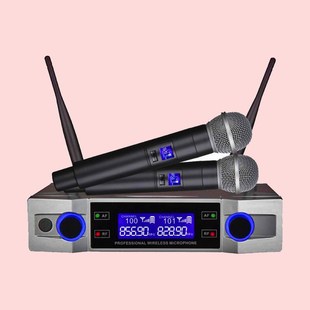 Finlemho Wireless Karaoke Microphone Dynamic VHF Home Studio