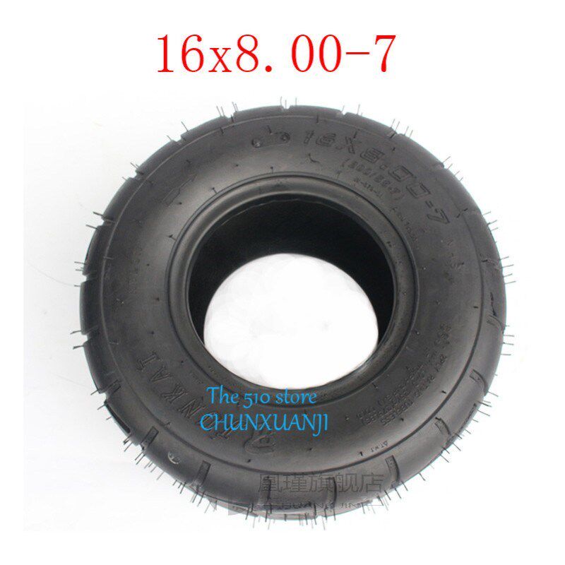 2PCS 16x8.00-7 tubeless tyre for Beach car 16X8-7 ATV Go-kar