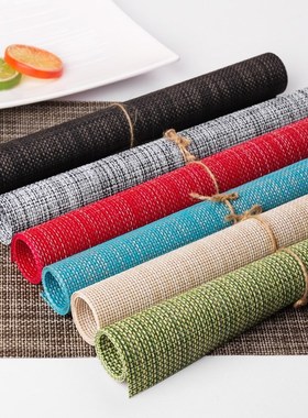 JueQi 1pcs Placemats PVC Placemat Bar Mat Plate Mat Table Ma