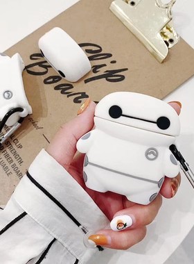 For AirPods 2/1 AirPods Case cute funny white cartoon Patte
