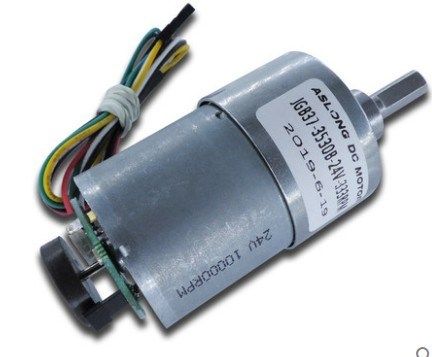2pcs/Lot! ASLONG JGB37-3530B 12~1600rpm 24V DC box Motor wit