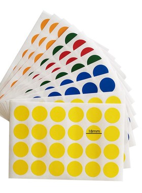 Wholesale Color Dot Round Sticker Label Hand Made Stickers