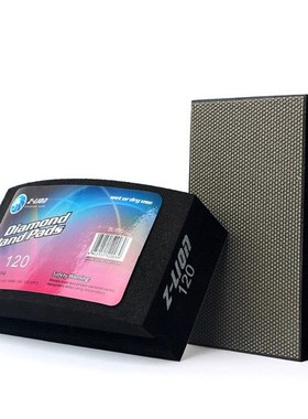 Z-LION Electroplated Diamond Hand Polishing Pad Foam Backed