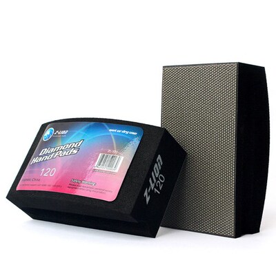 Z-LION Electroplated Diamond Hand Polishing Pad Foam Backed