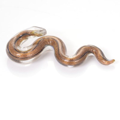 Miasol New Arrival Handmade Lampwork Gold Sand Snake Glass L