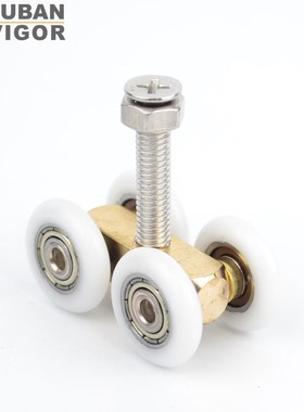 Glass doors,Waterproof bearing hanging wheel,4 wheels,Track