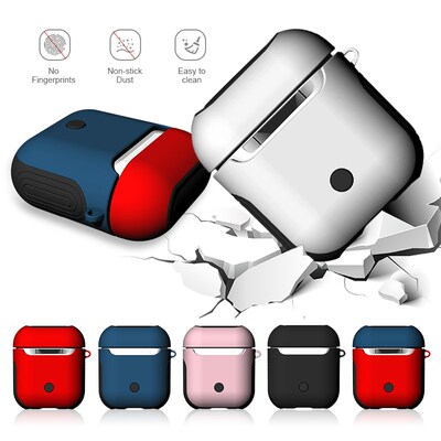 2 in1 TPU + PC Earphone Case For Apple AirPods Wireless Ear