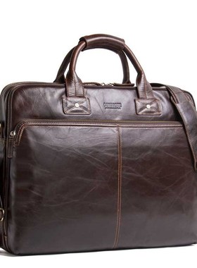 Luxury Brand Men's Briefcase Satchel Bags Genuine leather L