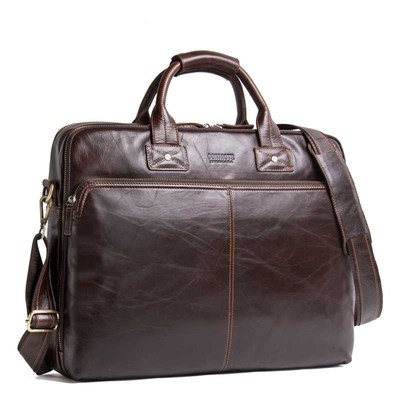Luxury Brand Men's Briefcase Satchel Bags Genuine leather L