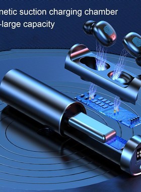 N21 TWS Bluetooth 5.2 LED Power Display Waterproof Wireless