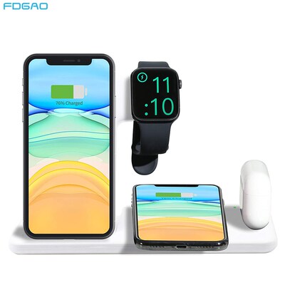 4 in 1 Wireless Charging Dock Station For Apple Watch 5 4 3