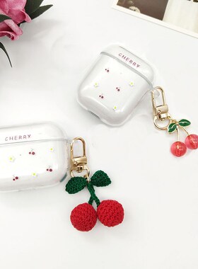 Luxury Cute Korean Cherry Pattern Decoration Case for Apple