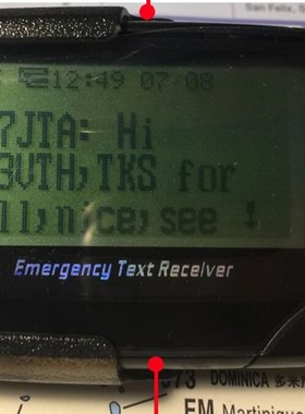Programmable Alphanumeric Pager POCSAG Pager Emergency text