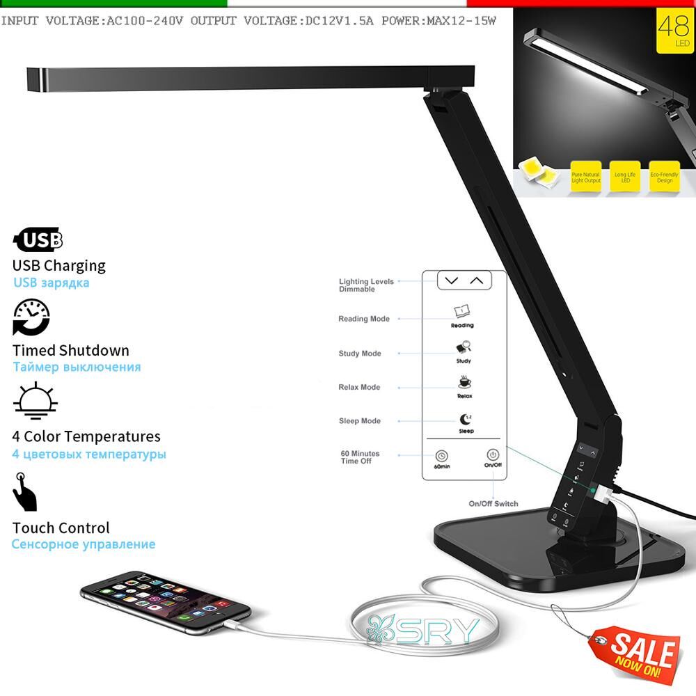 Multi function timing desk lamp 15w And 4 Kind of Lighting