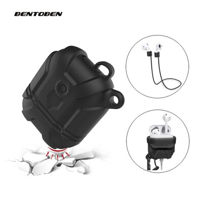 BENTOBEN Silicon Case for Apple Airpods 1/2 Protective Blue