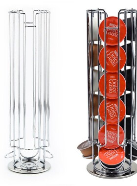 New Metal Coffee Pods Holder Iron Chrome Plating Stand Coffe