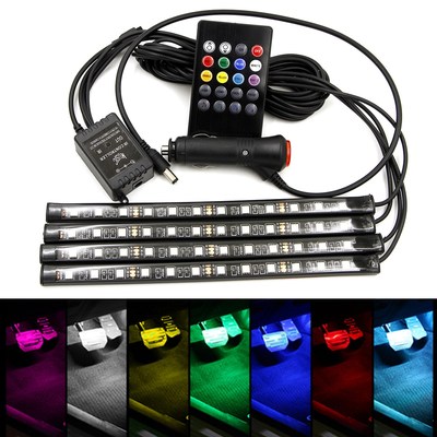 12V Car Interior RGB 5050 LED Strip Multi colour RGB Light