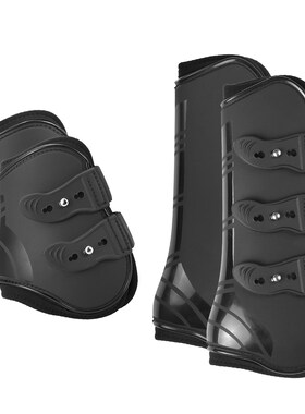 4 PCS Front Hind Leg Boots Adjustable Horse Leg Boots Equine