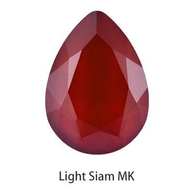 13x18mm Red Crystals Stone K9 Glass Mocha Rhinestones Tear D