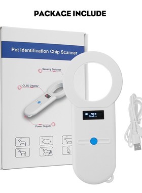 Pet Microchip Scanner Animal Pet ID Chip Reader Handheld Pet