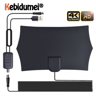 Antenna Amplifier 300 Mile Range HD 4K TV Antenna 1080P Digi