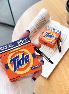 3D Cartoon Funny Laundry Detergent Silicone Earphone Case F