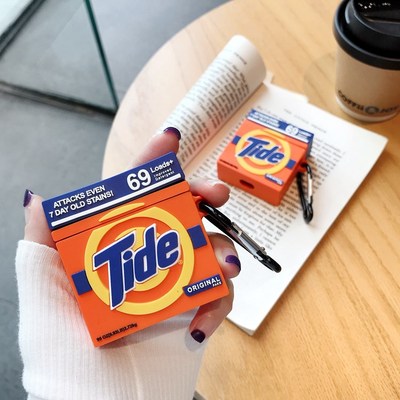 3D Cartoon Funny Laundry Detergent Silicone Earphone Case F