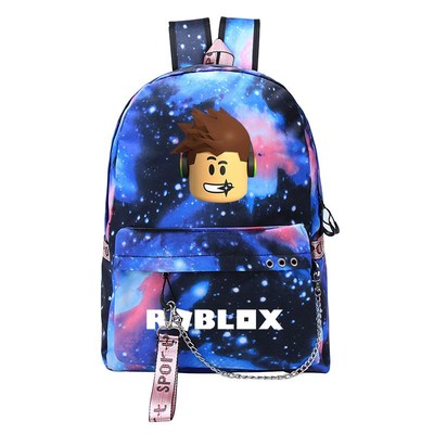 Blue Mochila roblox backpack for teenagers Kids GIRLS Stude