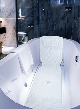 Non-slip BathTub Mat Suction  Bath Tub Pillow SPA Pillows Ne