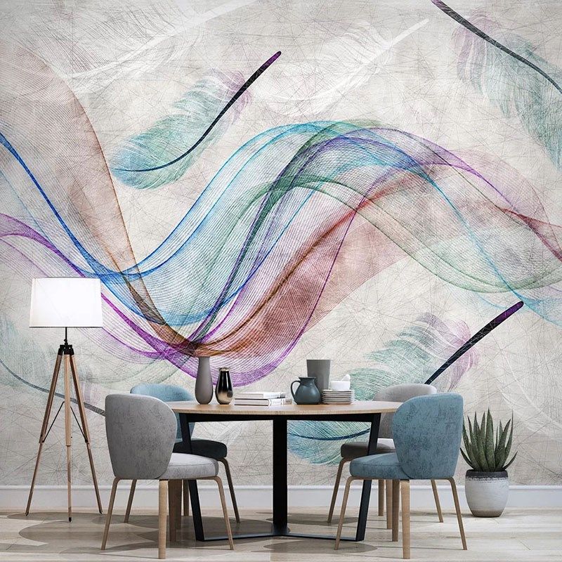 custom 3d wallpaper murals nordic poster abstract striped fe